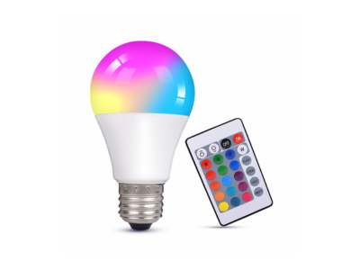 لمبة ليد RGB مع ريموت تحكم قدرة 12 واط